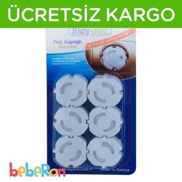 Babyjem ART-056 6 Adet Topraklı Priz Koruyucu