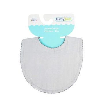 Babyjem ART-811 Gri Müslin Bürümcük Önlük
