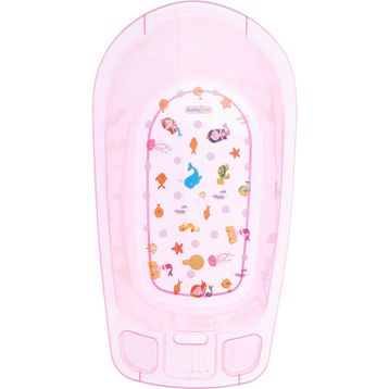 Babyjem Bebek Şeffaf Pembe Banyo Küveti