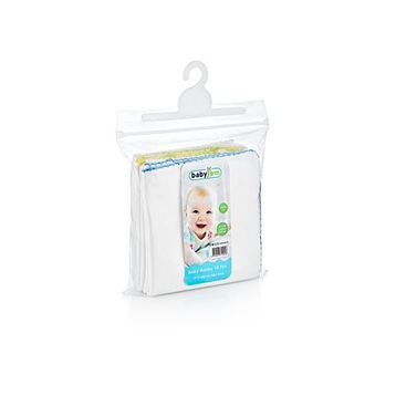 Babyjem Beyaz 28x28 10'lu Bebek Penye Ağız Bezi