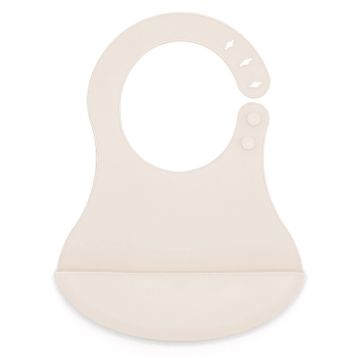 Babyjem Ekru Mini Silikon Önlük