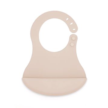 Babyjem Ekru Mini Silikon Önlük