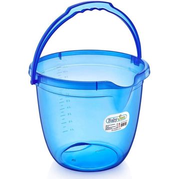 Babyjem Şeffaf Mavi Bebek Banyo Kovası