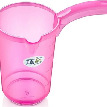 Babyjem Şeffaf Pembe Bebek Banyo Maşrapası