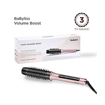 Babyliss HSB200E Volume Boost Gövdeli Termal Pembe Saç Fırçası