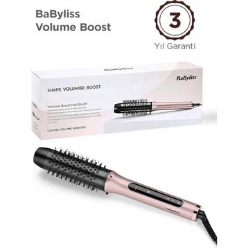 Babyliss HSB200E Volume Boost Gövdeli Termal Pembe Saç Fırçası