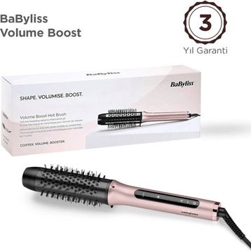 Babyliss HSB200E Volume Boost Gövdeli Termal Pembe Saç Fırçası