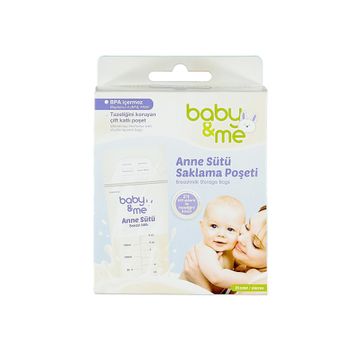 Baby&Me 25 Adet Süt Saklama Poşeti