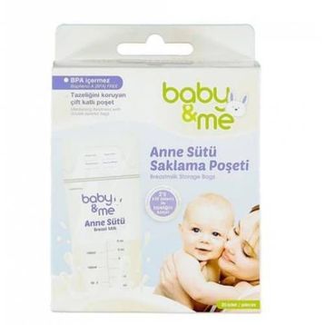 Baby&Me 25 Adet Süt Saklama Poşeti