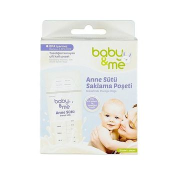 Baby&Me 25 Adet Süt Saklama Poşeti