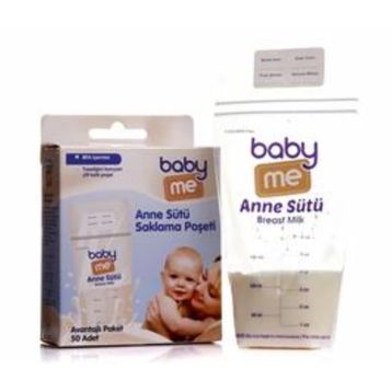 Baby&Me 50 Adet Anne Sütü Saklama Poşeti