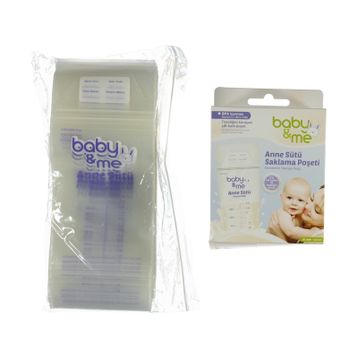Baby&Me 50 Adet Süt Saklama Poşeti