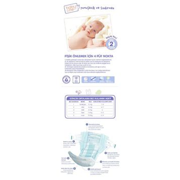 Baby&Me No:2 Mini 50 Adet Bebek Bezi
