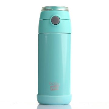 Baby&Plus 350 ml Mavi Çelik Termoslu Matara