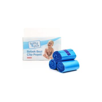 Baby&Plus 60'lı Bebek Bezi Çöp Poşeti