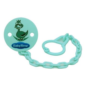 Babytime BT198 Desenli Yeşil Emzik Askısı