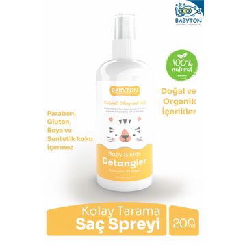 Babyton 200 ML Bebek ve Çocuklar için Kolay Saç Tarama Spreyi