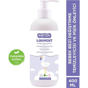 Babyton Liniment Diaper Change Cleanser 400 ml Bebek Bezi Değiştirme Temizleyicisi ve Pişik Önleyici