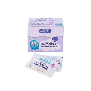 Babyton Natural Baby Gum Tooth Wipes Bebekler İçin 25 Adet Diş ve Damak Temizleme Mendili