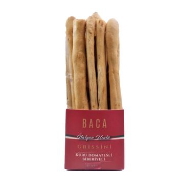Baca Organik 140 gr Organik Kuru Domatesli ve Biberiyeli Grisini