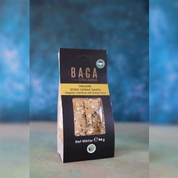 Baca Organik 55 gr Organik Siyezli Yaprak Galeta