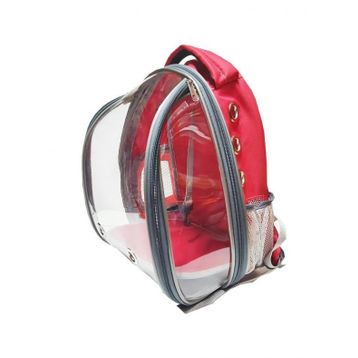 Bacco Milano Eco Kırmızı Astronot Kedi Köpek Taşıma Çantası