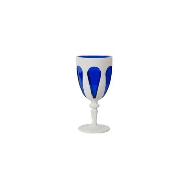 Baci Milano 555.01.01.0346 Aqua Bi Beyaz Mavi Color Kadeh