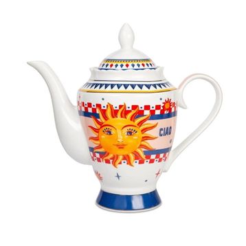 Baci Milano Dolce Vita Güneş 13 cm Desenli Çaydanlık