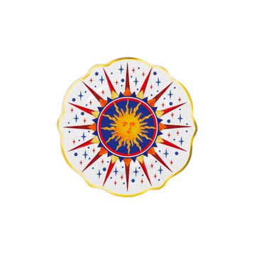 Baci Milano Dolce Vita Güneş Desenli 21 cm Tatlı Tabağı