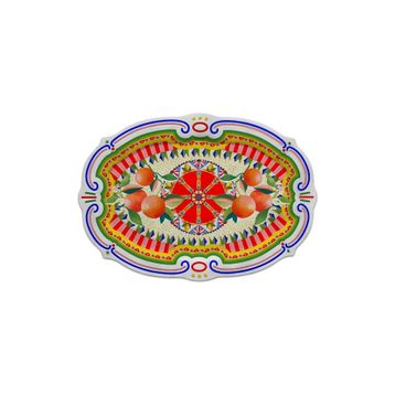 Baci Milano Dolce Vita Oval 50 cm Melamin Servis Tabağı