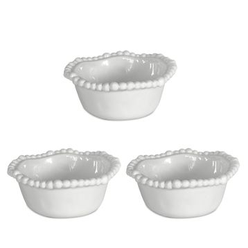 Baci Milano Joke Table Kitchen 3'lü Beyaz Küçük Kase