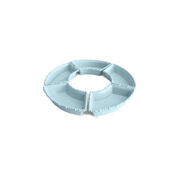 Baci Milano Joke Table-Kitchen Melamin 5'li Aqua Meze Tabağı