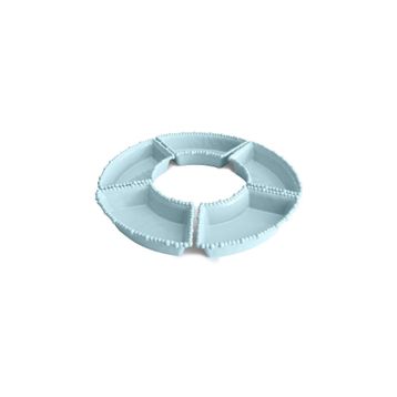 Baci Milano Joke Table-Kitchen Melamin 5'li Aqua Meze Tabağı