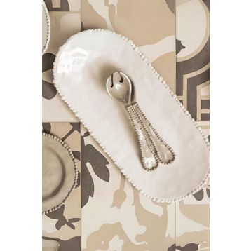 Baci Milano Joke Table Kitchen Melamin Kahverengi Salata Servislik