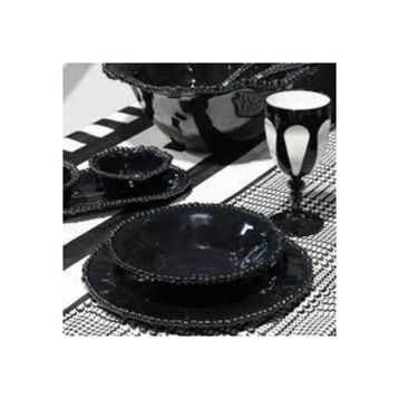 Baci Milano Joke Table Kitchen Melamin Siyah Çukur Tabak