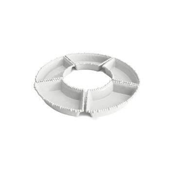 Baci Milano Joke Table&Kitchen Melamin 5'li Beyaz Meze Tabağı