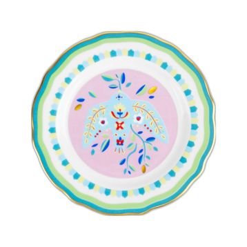 Baci Milano Mamma Mia 16 cm Kuş Desenli Tatlı Tabağı