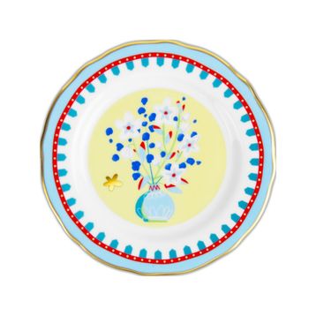 Baci Milano Mamma Mia 16 cm Vazo Desenli Tatlı Tabağı