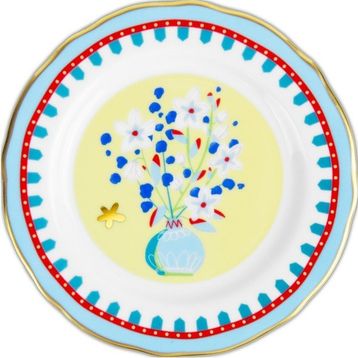 Baci Milano Mamma Mia 16 cm Vazo Desenli Tatlı Tabağı