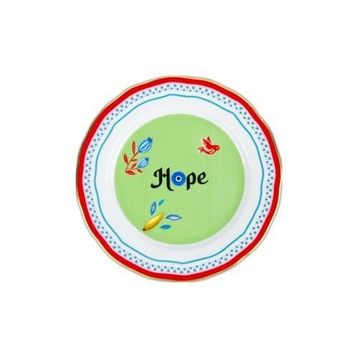 Baci Milano Mamma Mia 22 cm Hope Yazılı Tabak