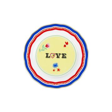 Baci Milano Mamma Mia 22 cm Love Yazılı Tabak
