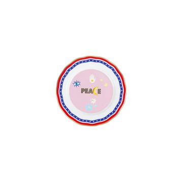 Baci Milano Mamma Mia 22 CM Peace Yazılı Tabak