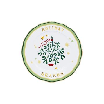 Baci Milano Mamma Mia 22 CM Zeytin Dalı Desenli Tatlı Tabağı