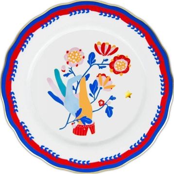 Baci Milano Mamma Mia 28 cm El Desenli Yemek Tabağı