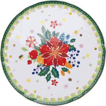 Baci Milano Mamma Mia 32 CM Çiçek Desenli Servis Tabağı