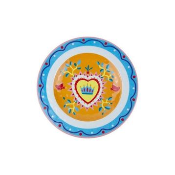 Baci Milano Mamma Mia 6'lı 21,5 CM Kalp Desenli Tabak Seti