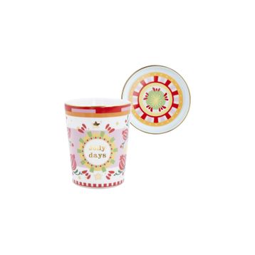 Baci Milano Mamma Mia Jolly Days Yazılı ve Tabaklı Kupa