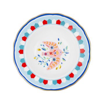 Baci Milano Mamma Mia Kuş Desenli 22 cm Tabak