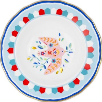 Baci Milano Mamma Mia Kuş Desenli 22 cm Tabak