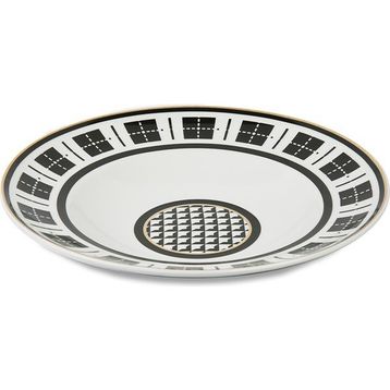 Baci Milano Optical Porselen 30 cm Pasta Tabağı